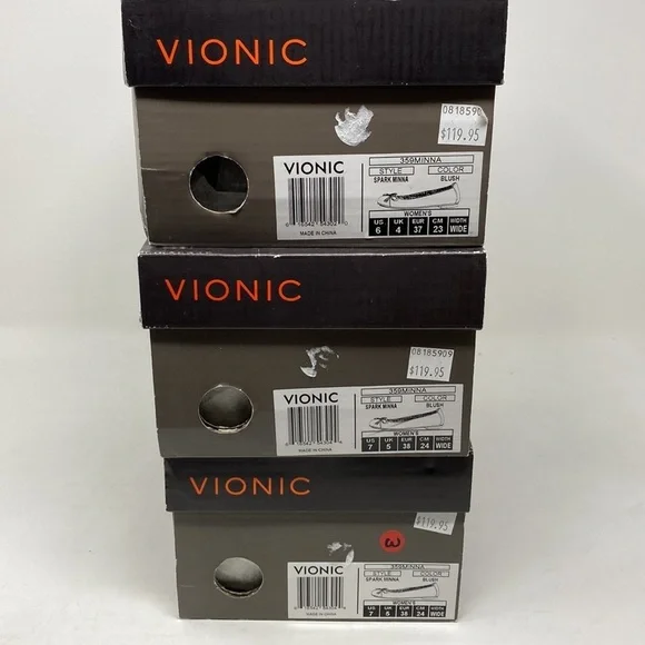 Vionic Spark Minna Leather flats Blush WIDE - Picture 8 of 9